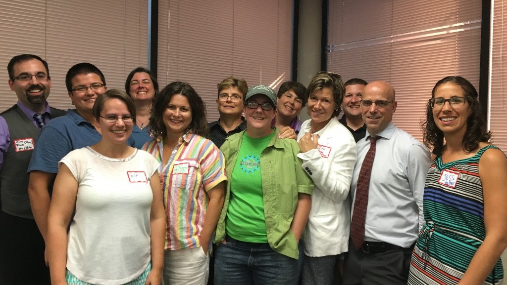 Some members of the LGBTQ FSA at the 2016 LGBTQ Welcome Reception